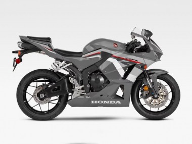 Erschwingliche Honda CBR600RR F5 Motorrad Verkleidung 2009-2012 - Grau Weiss Rot