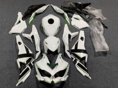 Erschwingliche Kawasaki ZX4R ZX-4RR Motorrad Verkleidung 2019-2025 - Weiss Schwarz Grun