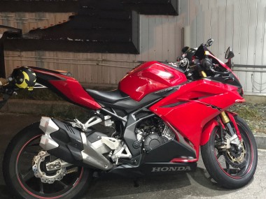 Erschwingliche Honda CBR250RR Motorrad Verkleidung 2017-2022 - Rot Matt Schwarz