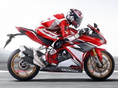 Erschwingliche Honda CBR250RR Motorrad Verkleidung 2017-2022 - Weiss Rot Matt Schwarz
