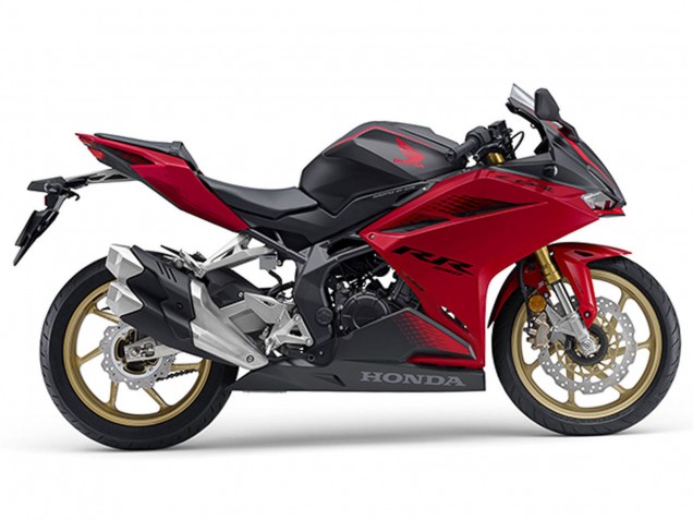 Erschwingliche Honda CBR250RR Motorrad Verkleidung 2017-2022 - Rot Matt Schwarz