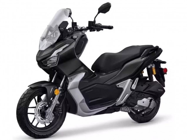 Erschwingliche Honda ADV150 Motorrad Verkleidung 2018-2021 - Silber Matt Schwarz