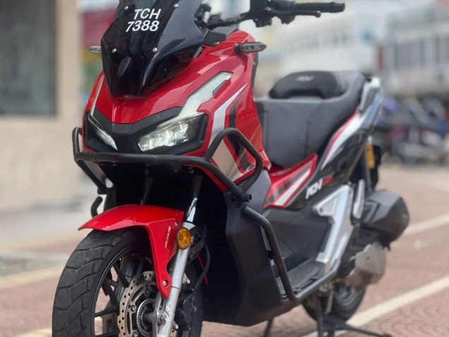 Erschwingliche Honda ADV150 Motorrad Verkleidung 2018-2021 - Rot Weiss Schwarz