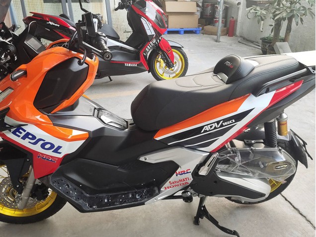 Erschwingliche Honda ADV160 Motorrad Verkleidung 2022-2024 - Orange Weiss Rot Blau Repsol Red Bull