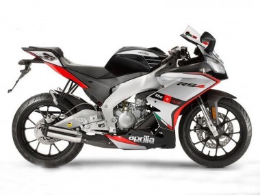 Erschwingliche Aprilia RS4 50 125 Motorrad Verkleidung 2012-2018 - Silber Rot Schwarz