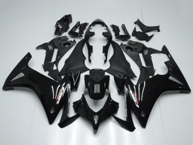 Erschwingliche Honda CBR500R Motorrad Verkleidung 2013-2015 - Glanzendes Schwarz Matt Schwarz
