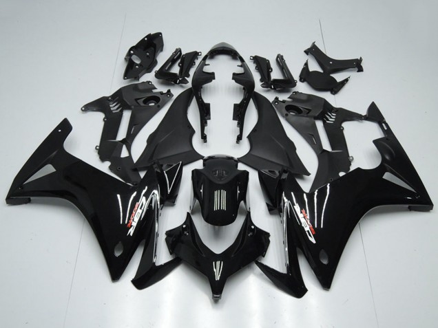 Erschwingliche Honda CBR500R Motorrad Verkleidung 2013-2015 - Glanzendes Schwarz Matt Schwarz