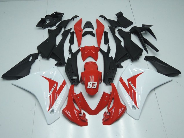 Erschwingliche Honda CBR125R Motorrad Verkleidung 2011-2016 - Weiss Rot Matt Schwarz 93