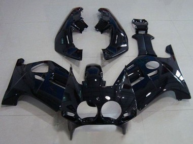 Erschwingliche Honda CBR250RR MC19 Motorrad Verkleidung 1988-1989 - Glanzendes Schwarz