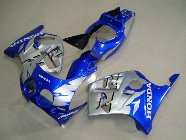 Erschwingliche Honda CBR250RR MC19 Motorrad Verkleidung 1988-1989 - Silber Blau