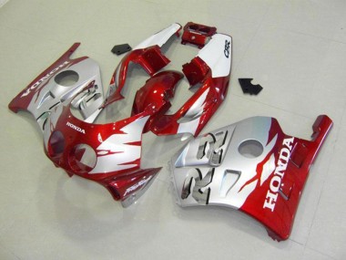 Erschwingliche Honda CBR250RR MC22 Motorrad Verkleidung 1990-1998 - Silber Rot