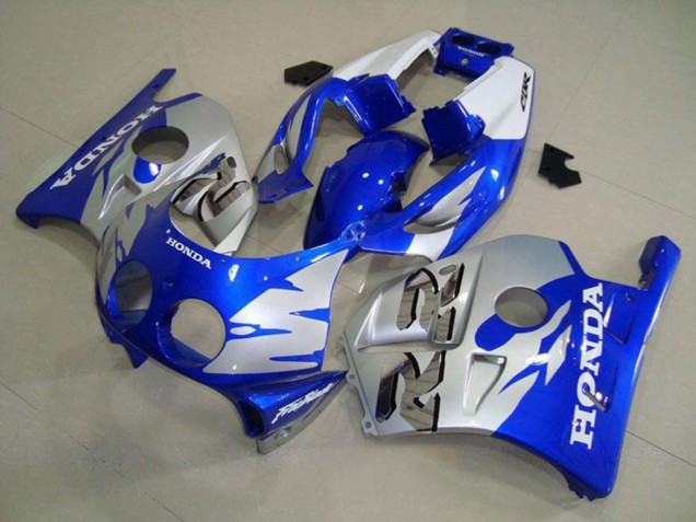 Erschwingliche Honda CBR250RR MC22 Motorrad Verkleidung 1990-1998 - Silber Blau
