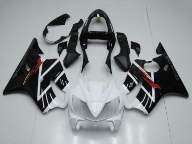Erschwingliche Honda CBR600 F4i Motorrad Verkleidung 2001-2003 - Weiss Glanzendes Schwarz F Sport