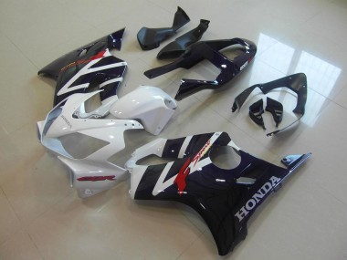Erschwingliche Honda CBR600 F4i Motorrad Verkleidung 2001-2003 - Weiss Glanzendes Schwarz F Sport