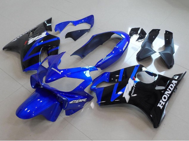 Erschwingliche Honda CBR600 F4i Motorrad Verkleidung 2004-2007 - Blau Glanzendes Schwarz
