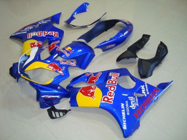 Erschwingliche Honda CBR600 F4i Motorrad Verkleidung 2004-2007 - Blau Gelb Red Bull