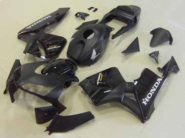 Erschwingliche Honda CBR600RR Motorrad Verkleidung Kit 2003-2004 - Glanzendes Schwarz Matt Schwarz