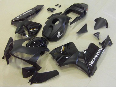Erschwingliche Honda CBR600RR Motorrad Verkleidung Kit 2003-2004 - Glanzendes Schwarz Matt Schwarz