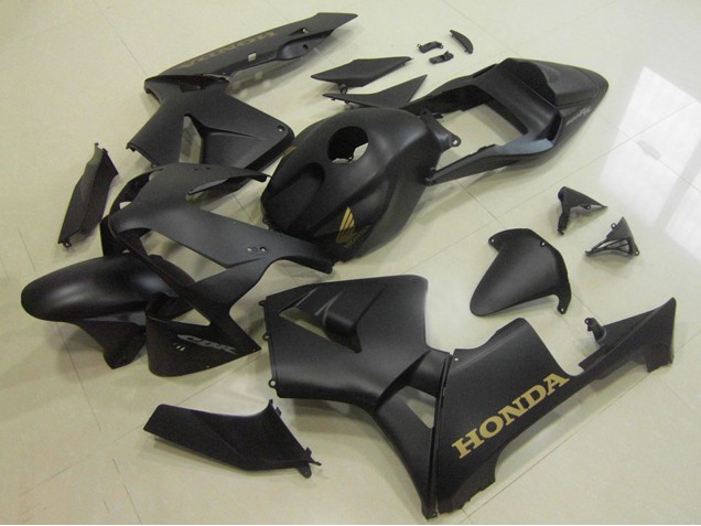Erschwingliche Honda CBR600RR Motorrad Verkleidung 2003-2004 - Matt Schwarz Gold Aufkleber