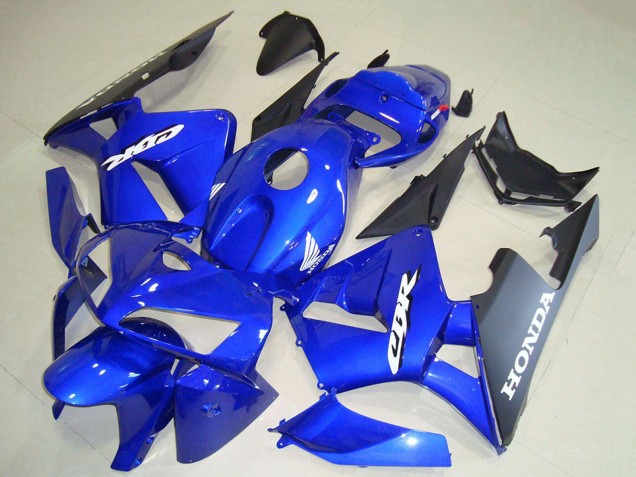 Erschwingliche Honda CBR600RR Motorrad Verkleidung 2005-2006 - Blau Schwarz Weiss Aufkleber