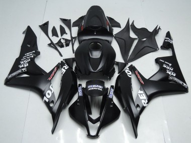 Erschwingliche Honda CBR600RR Motorrad Verkleidung Kit 2007-2008 - Matt Schwarz Weiss Repsol