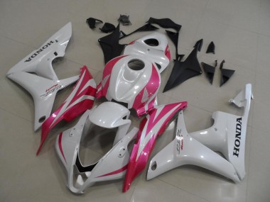 Erschwingliche Honda CBR600RR Motorrad Verkleidung 2007-2008 - Weiss Rosa