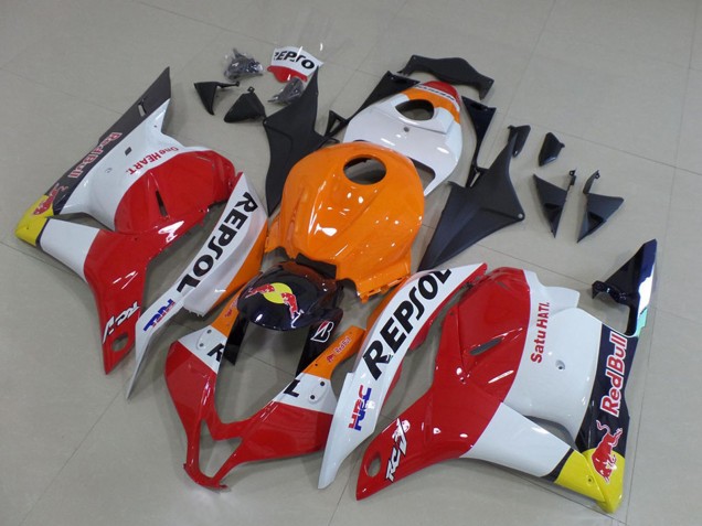 Erschwingliche Honda CBR600RR Motorrad Verkleidung 2009-2012 - Orange Weiss Rot Gelb Blau Repsol HRC Red Bull
