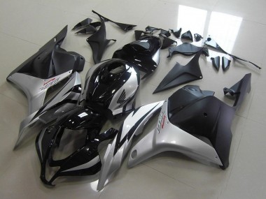 Erschwingliche Honda CBR600RR Motorrad Verkleidung 2009-2012 - Silber Glanzendes Schwarz Matt Schwarz