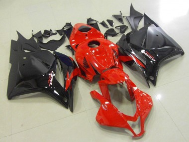 Erschwingliche Honda CBR600RR Motorrad Verkleidung 2009-2012 - Rot Glanzendes Schwarz Matt Schwarz OEM Stil