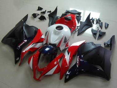 Erschwingliche Honda CBR600RR Motorrad Verkleidung 2009-2012 - Weiss Rot Dunkel Blau Glanzendes Schwarz