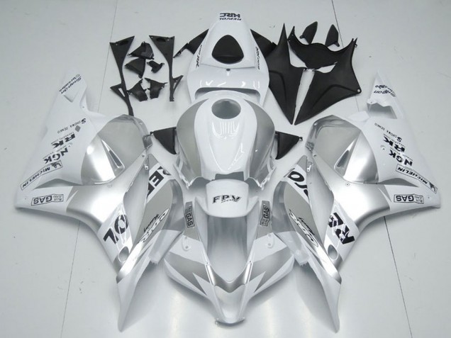 Erschwingliche Honda CBR600RR Motorrad Verkleidung 2009-2012 - Weiss Silber Schwarz Repsol