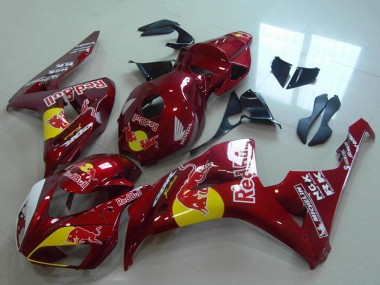 Erschwingliche Honda CBR1000RR Motorrad Verkleidung 2006-2007 - Rot Gelb Weiss Red Bull