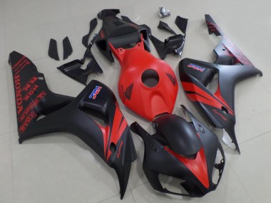 Erschwingliche Honda CBR1000RR Motorrad Verkleidung 2006-2007 - Rot Matt Schwarz