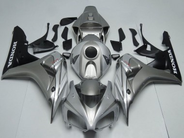 Erschwingliche Honda CBR1000RR Motorrad Verkleidung 2006-2007 - Silber Matt Schwarz