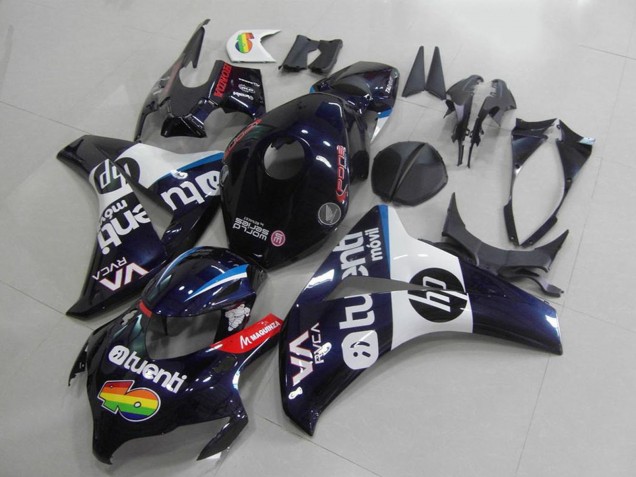 Erschwingliche Honda CBR1000RR Motorrad Verkleidung 2008-2011 - Dunkel Blau Weiss Rot Tuenli HP