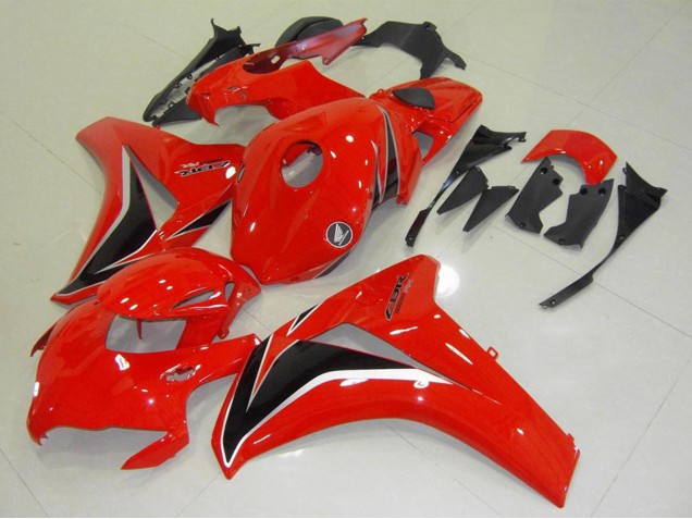 Erschwingliche Honda CBR1000RR Motorrad Verkleidungen Kit 2008-2011 - Rot Glanzendes Schwarz