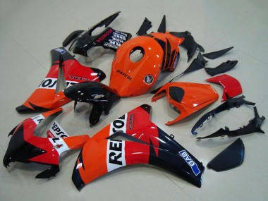 Erschwingliche Honda CBR1000RR Abs Verkleidungen 2008-2011 - Orange Weiss Rot Glanzendes Schwarz Repsol