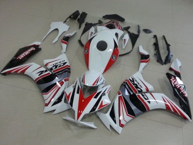 Erschwingliche Honda CBR1000RR Motorrad Verkleidung 2012-2016 - Weiss Rot Silber Schwarz One Heart