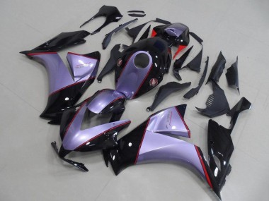 Erschwingliche Honda CBR1000RR Motorrad Verkleidung 2012-2016 - Hellviolett Glanzendes Schwarz Rot