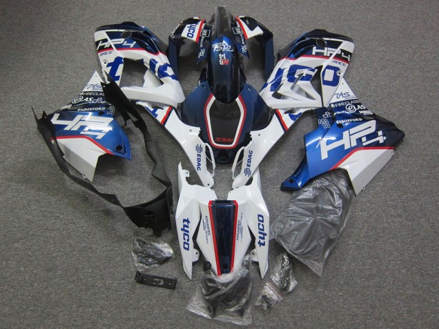 Erschwingliche BMW S1000RR Motorrad Verkleidung 2015-2016 - Weiss Rot Blau HP Tyco