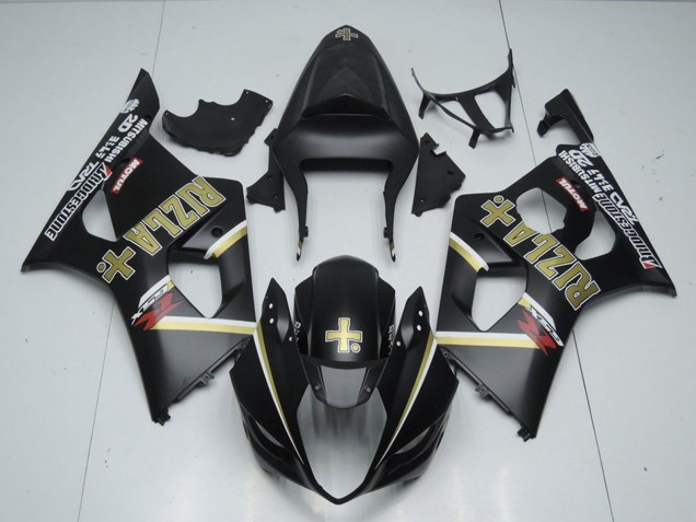 Erschwingliche Suzuki GSXR 1000 Motorrad Verkleidung 2003-2004 - Matt Schwarz Rizla