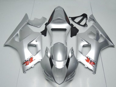 Erschwingliche Suzuki GSXR 1000 Motorrad Verkleidung 2003-2004 - Silber Rot OEM Stil