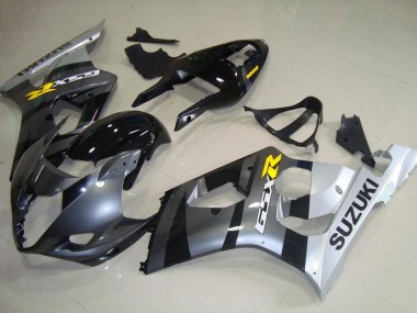 Erschwingliche Suzuki GSXR 1000 Motorrad Verkleidung 2003-2004 - Silber Grau Schwarz Gelb