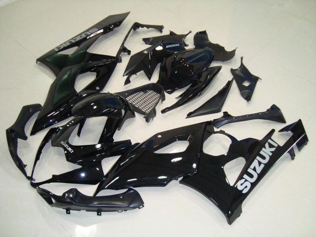Erschwingliche Suzuki GSXR 1000 Motorrad Verkleidung 2005-2006 - Glanzendes Schwarz
