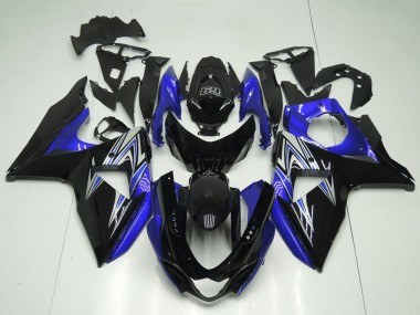 Erschwingliche Suzuki GSXR 1000 Motorrad Verkleidung 2009-2016 - Glanzendes Schwarz Blau
