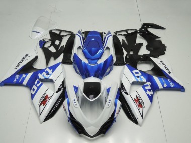 Erschwingliche Suzuki GSXR 1000 Motorrad Verkleidung 2009-2016 - Weiss Blau Schwarz Tyco