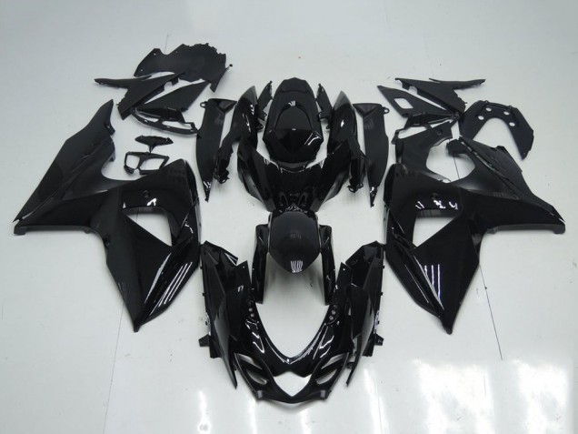 Erschwingliche Suzuki GSXR 1000 Motorrad Verkleidung Kit 2009-2016 - Glanzendes Schwarz