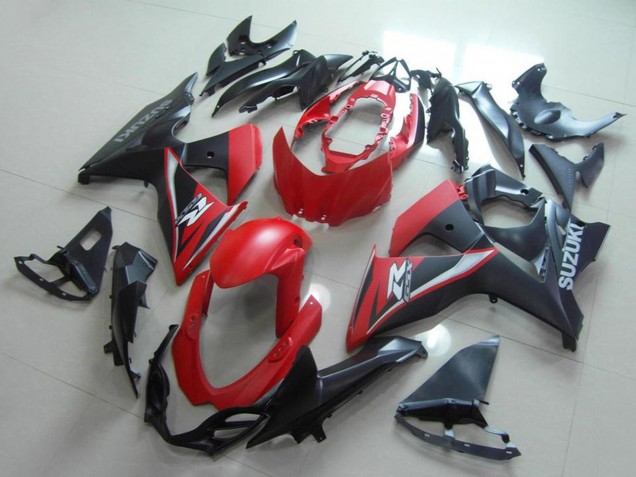 Erschwingliche Suzuki GSXR 1000 Motorrad Verkleidung 2009-2016 - Rot Matt Schwarz