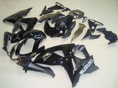 Erschwingliche Suzuki GSXR 1000 Motorrad Verkleidung 2009-2016 - Glanzendes Schwarz Matt Schwarz OEM Stil