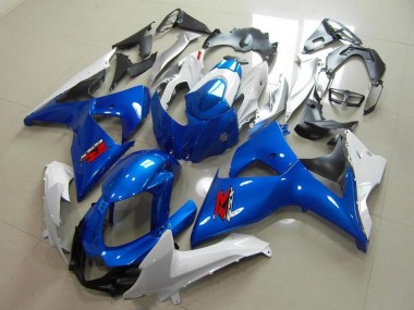 Erschwingliche Suzuki GSXR 1000 Motorrad Verkleidung 2009-2016 - Blau Weiss Schwarz OEM Stil
